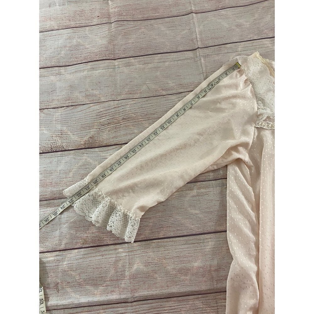 Vintage Christian Dior X Neiman Marcus Lace Trim Night Gown - Medium - Picture 8 of 14